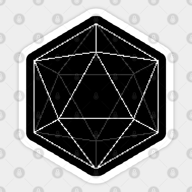 d20 Vector - no text Sticker by CCDesign